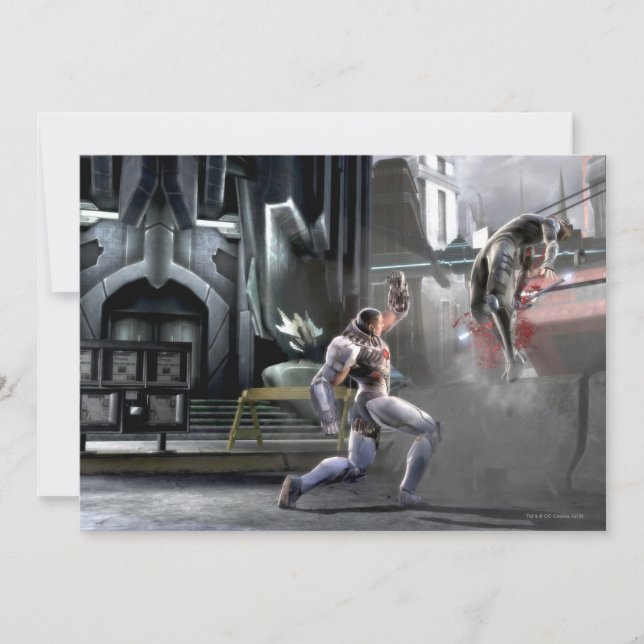 Screenshot: Cyborg vs Nightwing (Vorderseite)