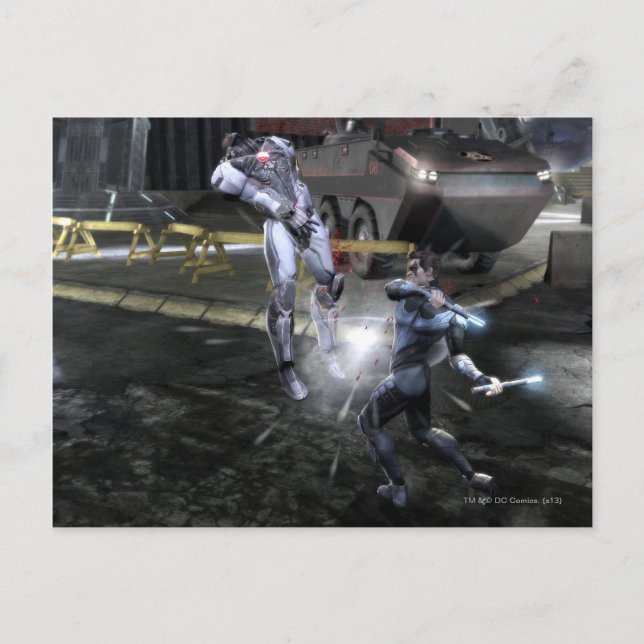 Screenshot: Cyborg vs Nightwing 3 Postkarte (Vorderseite)