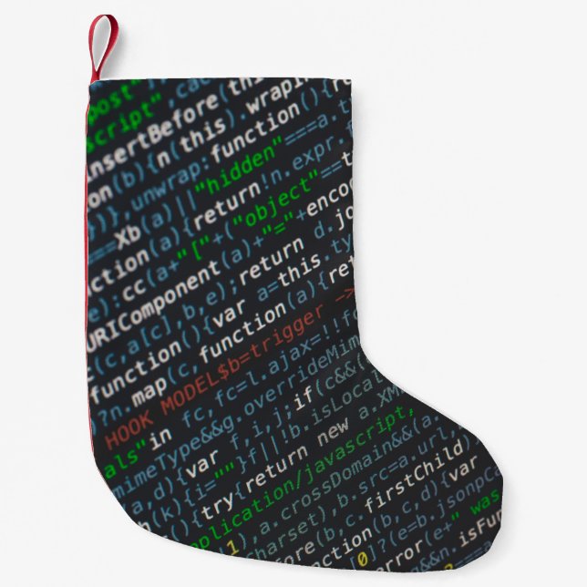 Screenshot der Quellcodes Kleiner Weihnachtsstrumpf (Vorderseite)