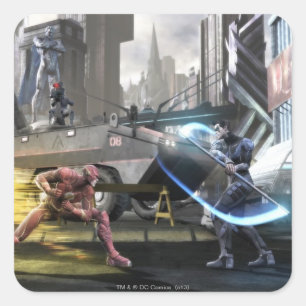 Screenshot: Flash vs Nightseeing Quadratischer Aufkleber