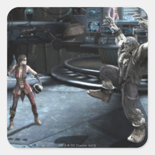 Screenshot: Harley gegen Grundy Quadratischer Aufkleber