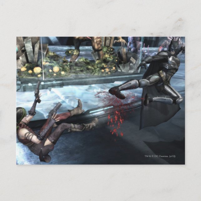 Screenshot: Harley vs Batman Postkarte (Vorderseite)