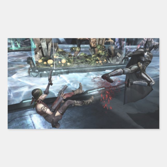 Screenshot: Harley vs Batman Rechteckiger Aufkleber (Vorderseite)