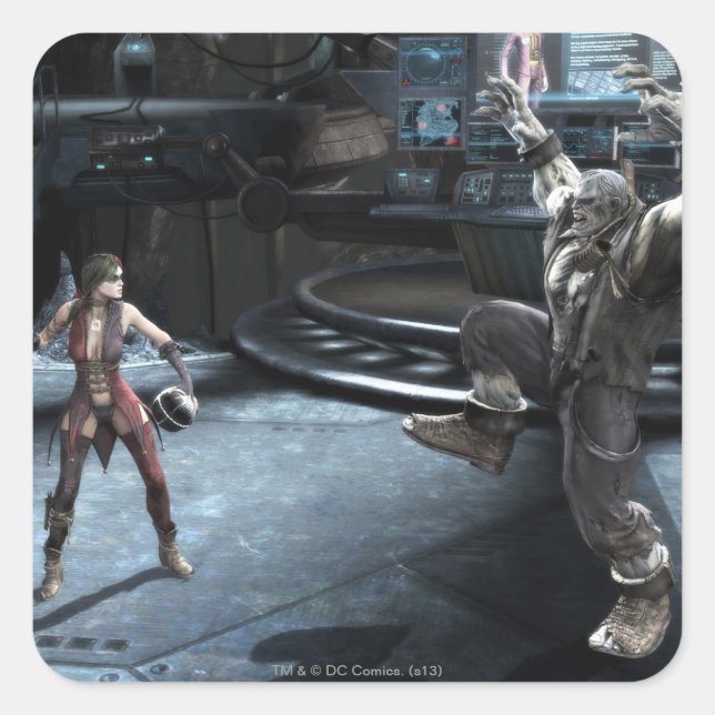 Screenshot: Harley vs Grundy Quadratischer Aufkleber (Vorderseite)