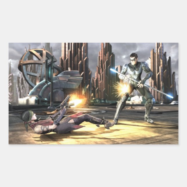 Screenshot: Harley vs Nightwing Rechteckiger Aufkleber (Vorderseite)