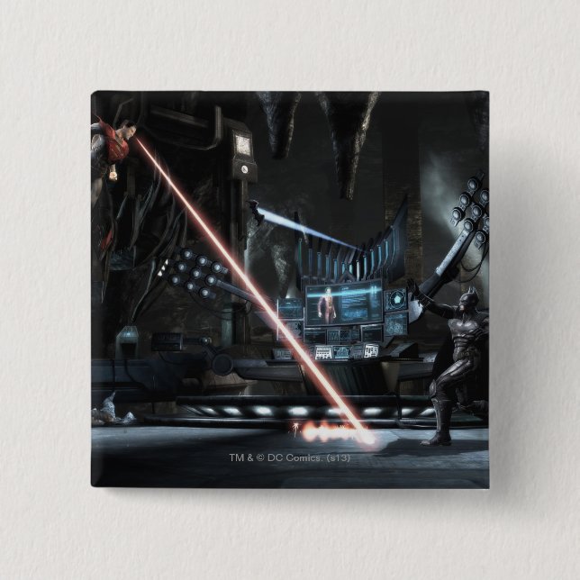 Screenshot: Superman gegen Batman Button (Vorderseite)