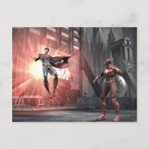 Screenshot: Superman vs Flash Postkarte