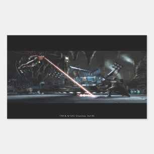 Screenshot: Supermann gegen Batman Rechteckiger Aufkleber