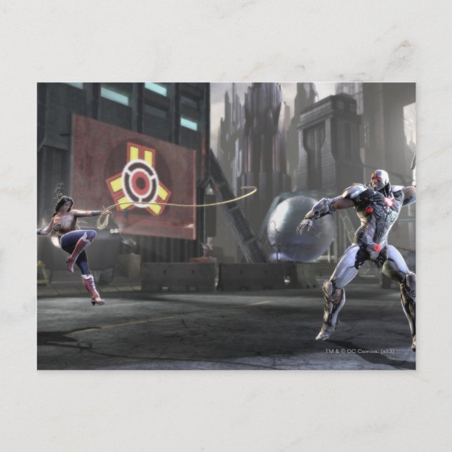 Screenshot: Wonder Woman vs Cyborg 2 Postkarte (Vorderseite)