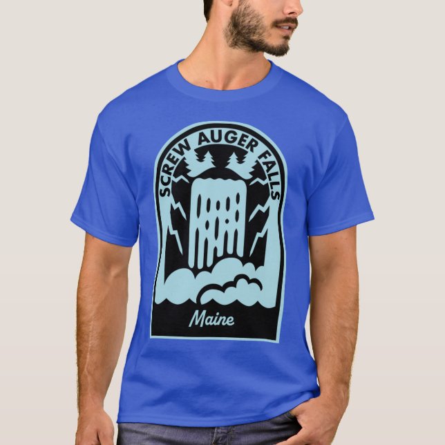 Screw Auger Falls Maine T-Shirt (Vorderseite)