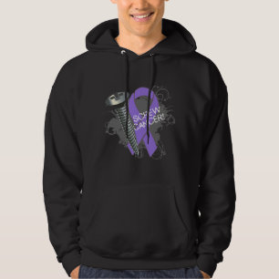 Screw Cancer - Grunge Hodgkin-Lymphom Hoodie