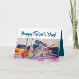 Screw Driver Toolbox Happy Vatertag Karte