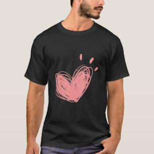 Scribbble Heart Lgbtq Gay Rights Proud Pride Rainb T-Shirt