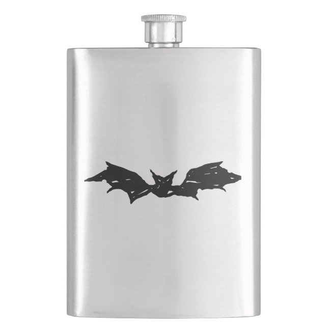 Scribble Bat Flachmann (Vorderseite)