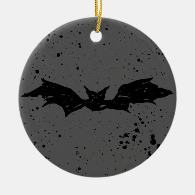 Scribble Bat Keramikornament (Vorne)