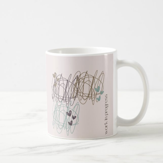 Scribble Design - wir sind alle in Arbeit Kaffeetasse (Rechts)