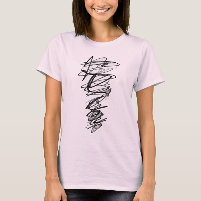 Scribble Doodle Rebel Top (Vorderseite)