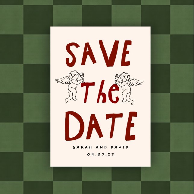 Scribble Funny Doodle Save the date Invitation Einladung (Von Creator hochgeladen)