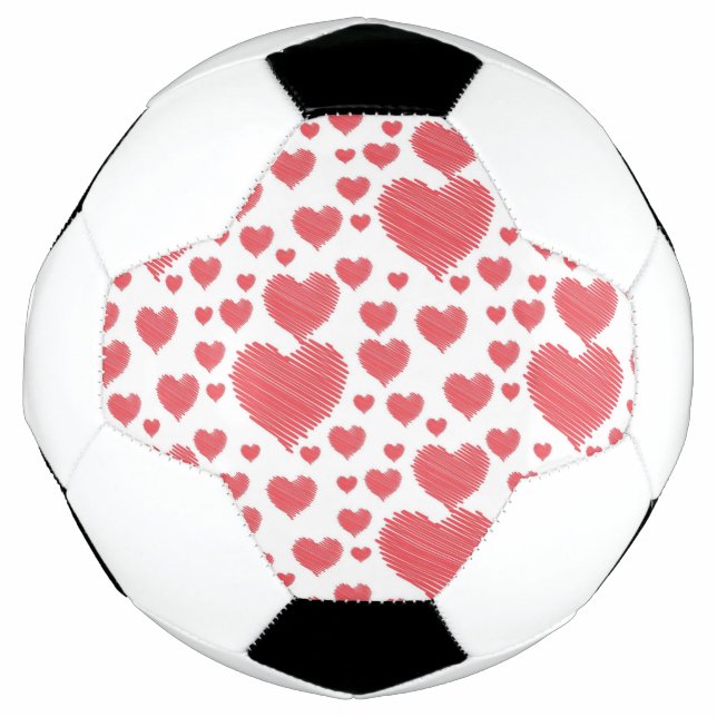 Scribble Hearts Fußball (Vorderseite)