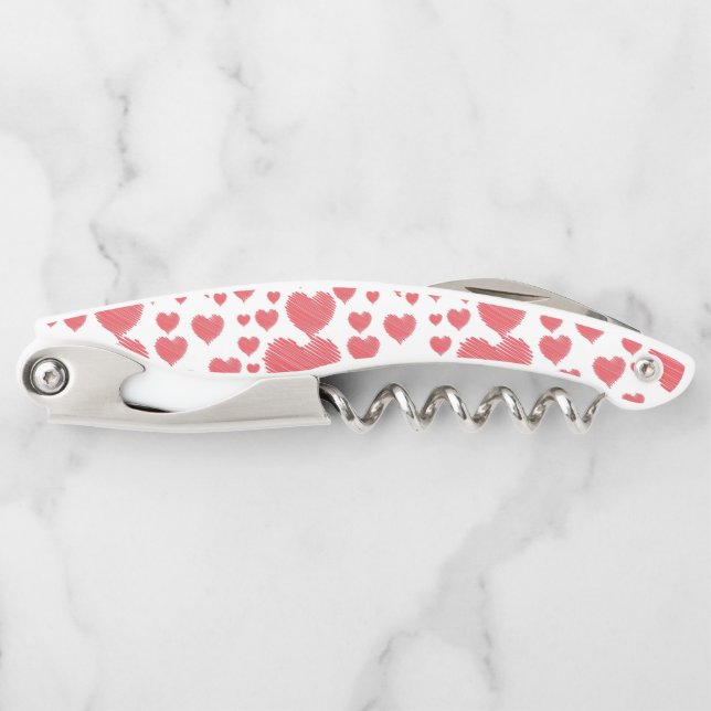 Scribble Hearts Kellnermesser (Vorderseite)