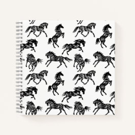 Scribble Horse Crazy Herd Design Notizbuch