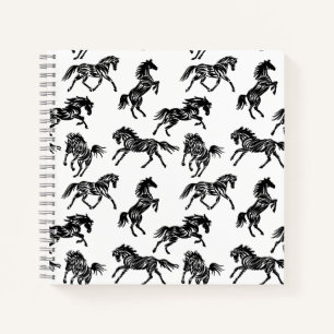 Scribble Horse Crazy Herd Design Notizbuch