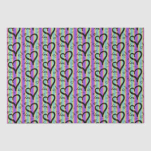 Scribble-Liebe Xoxo Heart Strip Tissue Seidenpapier