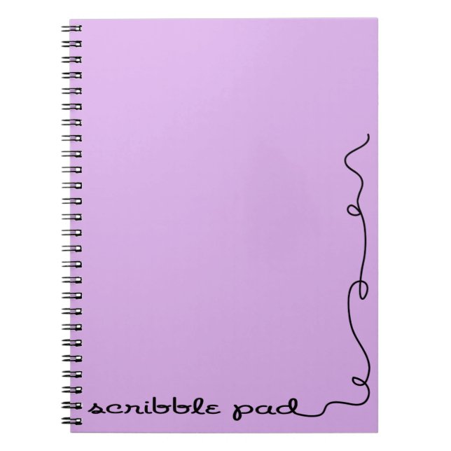 Scribble Pad Lila Notizblock (Vorderseite)
