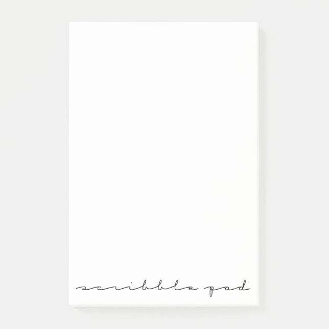 Scribble Pad Post-it Klebezettel (Vorderseite)