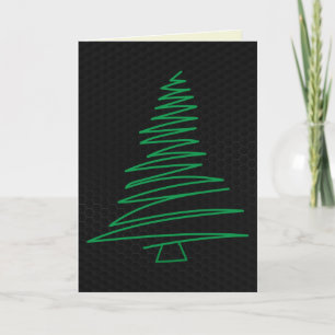 Scribble Tree Christmas Card Karte