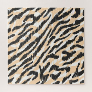 Scribble Zebra Leopard: Vintager Pelz Puzzle