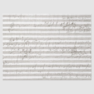 Scribbled Sheet Music Scratched Vintag Song Sepia Seidenpapier