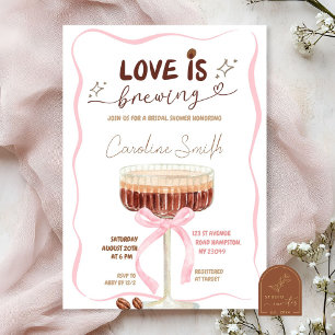 ScribbleEspresso Martini Coquette Liebe Braut Einladung