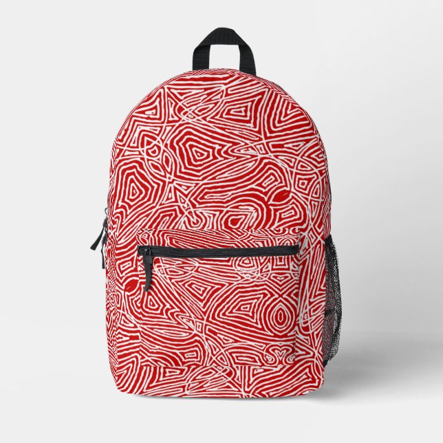Scribbleprint Backpack Bedruckter Rucksack (Vorderseite)