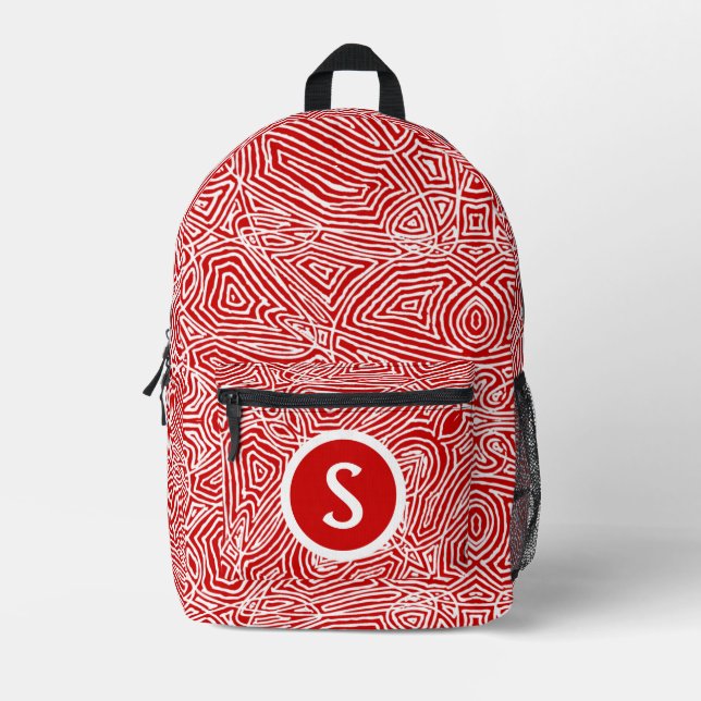 Scribbleprint-Rucksack Bedruckter Rucksack (Vorderseite)