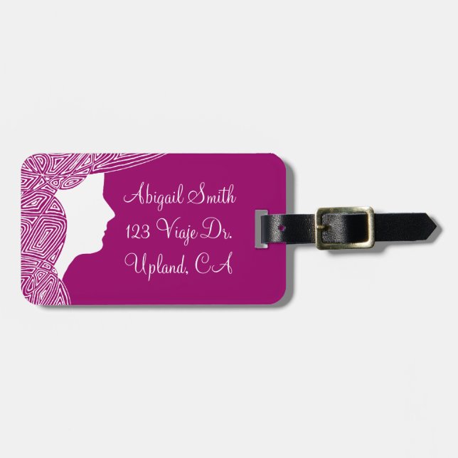 Scribbleprint Waves Gepäckanhänger (Vorderseite horizontal)