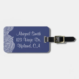 Scribbleprint Waves Gepäckanhänger