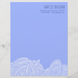 Scribbleprint Wellen Briefkopf