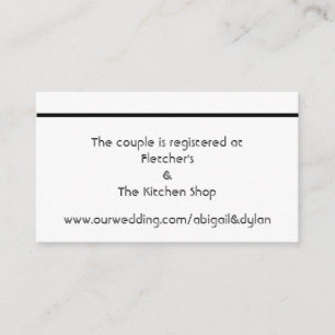 "Scribbles" - Hochzeitskarten Begleitkarte