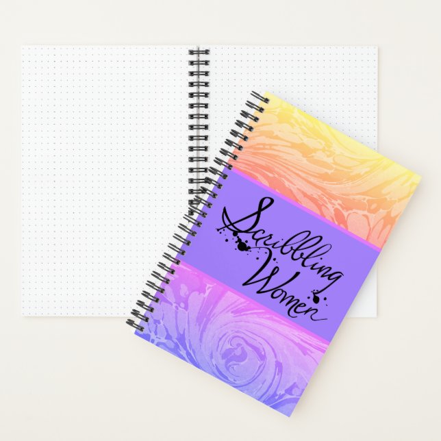 Scribbling Woman Notebook Notizbuch (Innen)
