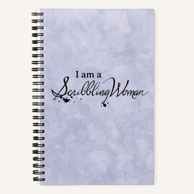 Scribbling Woman Notebook Notizbuch (Vorderseite)