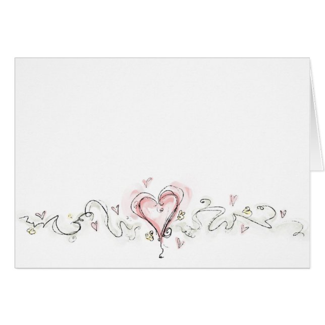 Scribbly Pink Heart (Vorderseite (Horizontal))