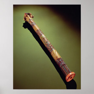 Scribe-Fall für das Schreiben von Schriften Poster