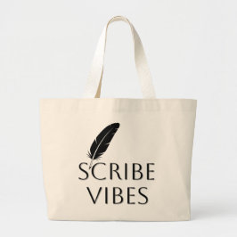 Scribe Vibes Author Writer Poet Jumbo Stoffbeutel