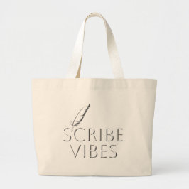 Scribe Vibes Writers Authors Poets Jumbo Stoffbeutel