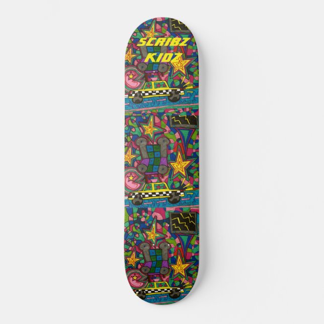 SCRIBZ KIDZ SKATEBOARD / JMT (Vorderseite)