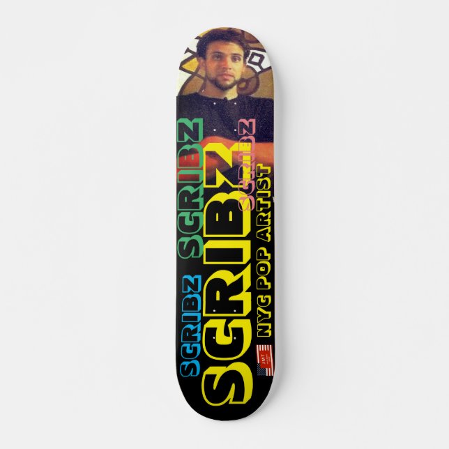 SCRIBZ NYC POP ARTIST 7 3/4" Skateboard Deck (Vorne)