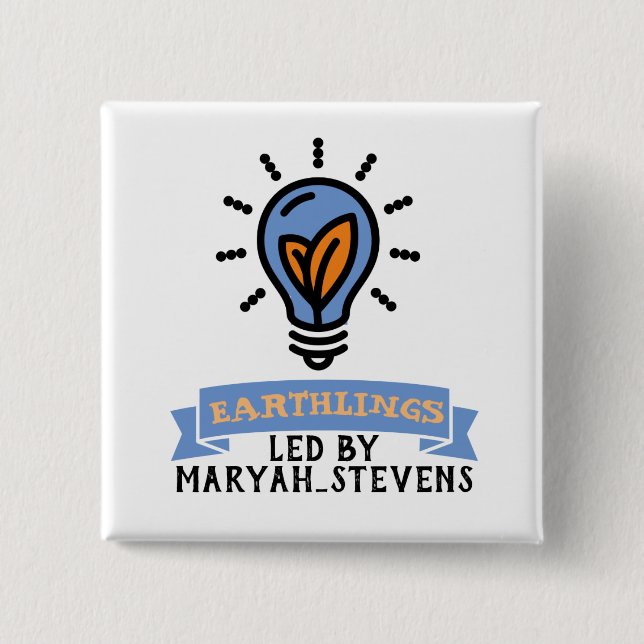 Scrimo Team Earthlings Button (Vorderseite)