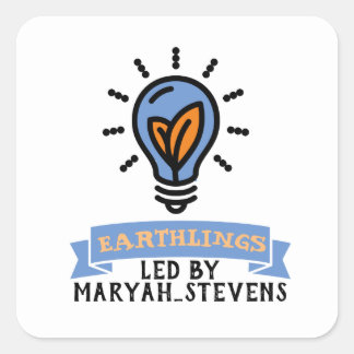 Scrimo Team Erdkleber Quadratischer Aufkleber