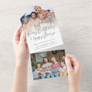 Script 2 Foto Empfänger Anschrift Weihnachtskarte All In One Einladung